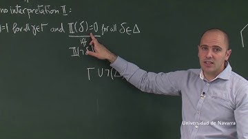 Proof theory: "Motivation and main idea behind tableaux" - UNIT 1: CLASSICAL PROPOSITIONAL LOGIC