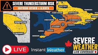 🔴 LIVE |⚡️Canada's Severe Weather Coverage: Ontario & Alberta (Sat, Aug. 8, 2026)