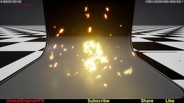Light Spark effect | Unreal Engine Niagara | UE4 Niagara