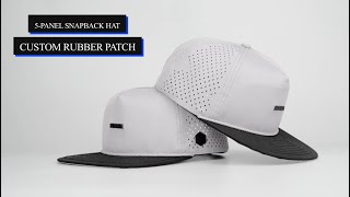 5-panel snapback hat
