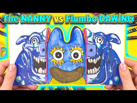 How to Draw Creepy Monsters The Nanny VS Flumbo NEW BOSSES from GARTEN OF BANBAN 9