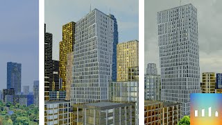 Skyscraper 4d: Turning Skyscraper | Timelapse