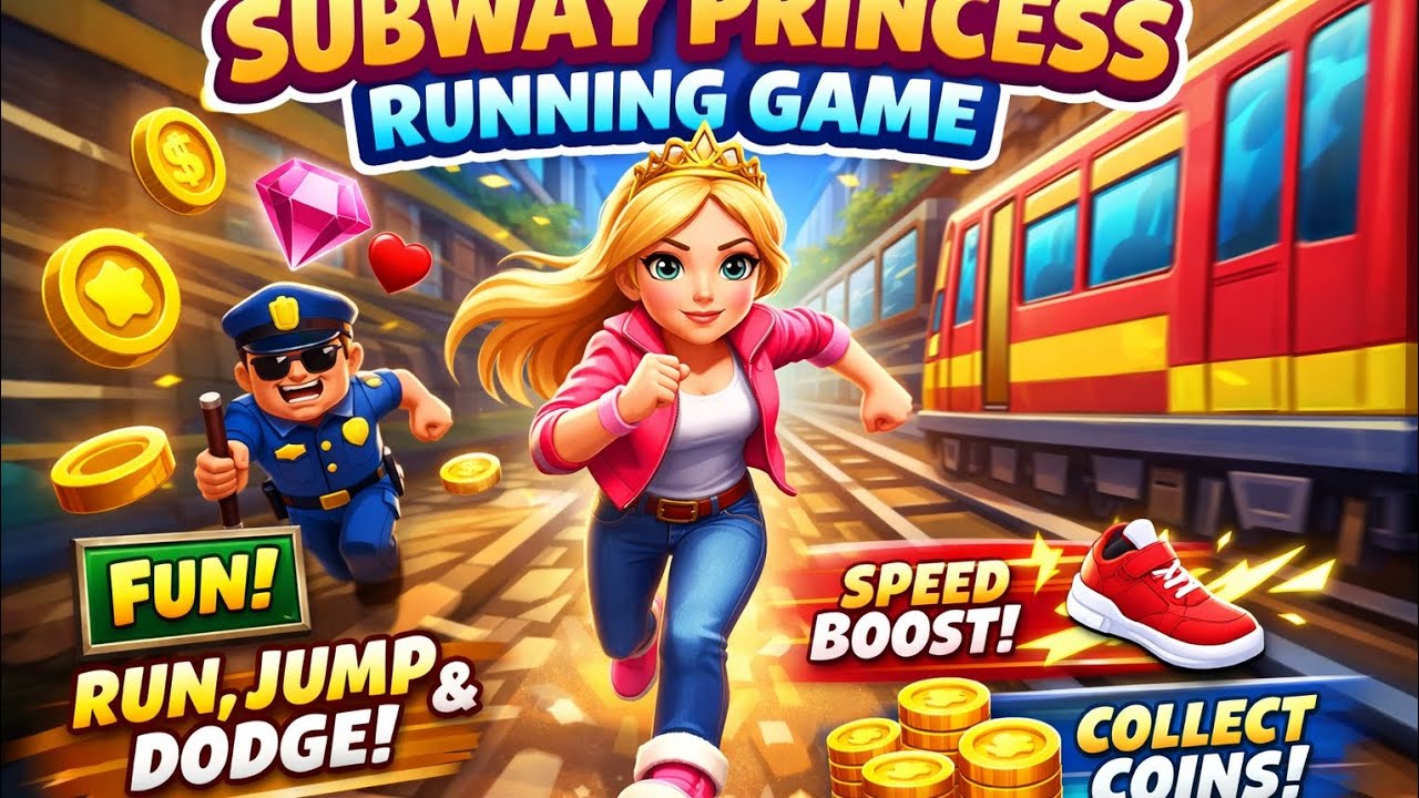 Subway Princess Running Game | Princess Run, Coins & Fun Gameplay