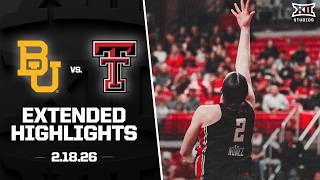 #15 Baylor vs. #20 Texas Tech Extended Highlights | 2025-26 Big 12 Women's Basketball