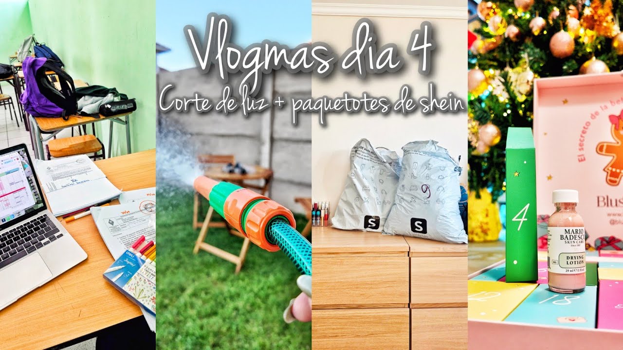 🎄 VLOGMAS 4 🎄 Se volvió a cortar la luz 💔😭 + HAULs enormes de SHEIN 🍃✨️