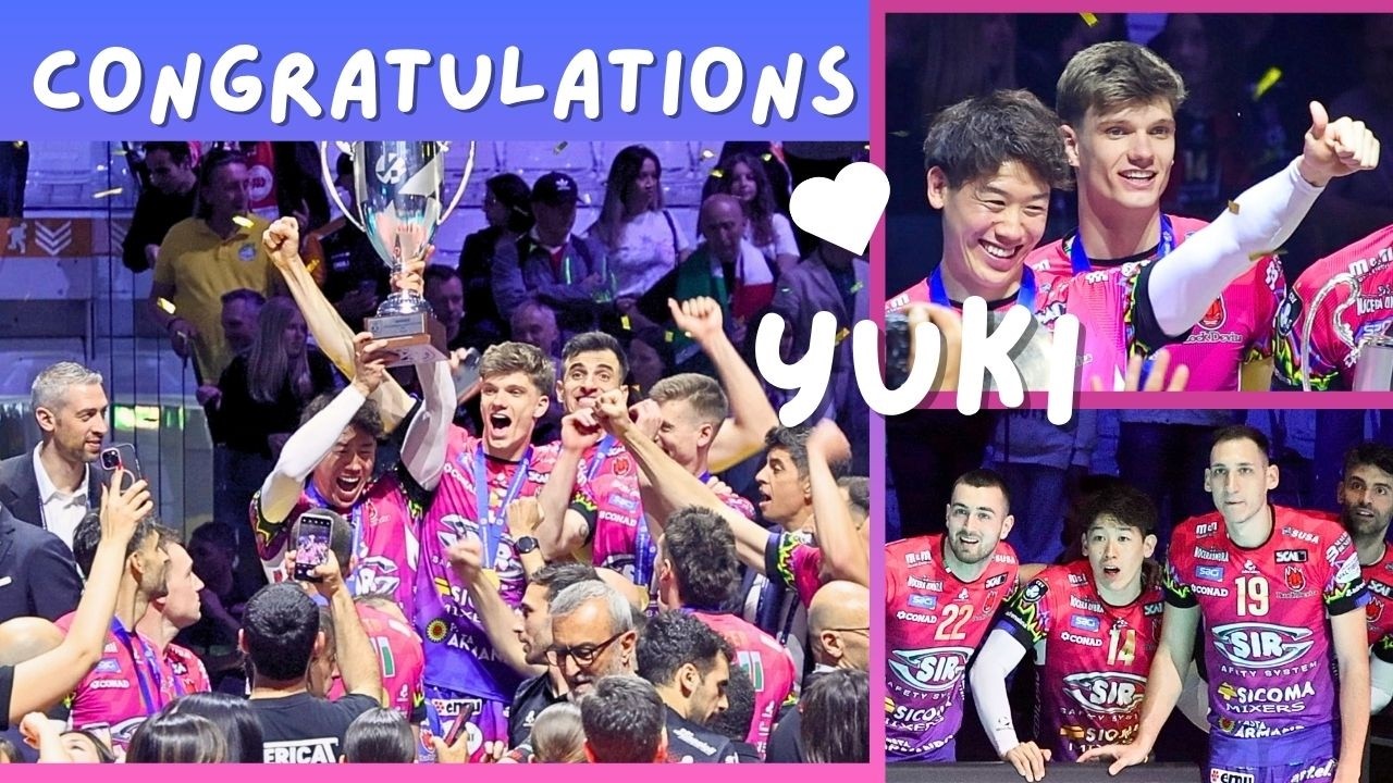 石川祐希 選手🥇イタリア11年のラストシーン❤️ CL2連覇✨🏆✨勝利の瞬間から表彰式後まで/本当によくやったね。おめでとう!!
