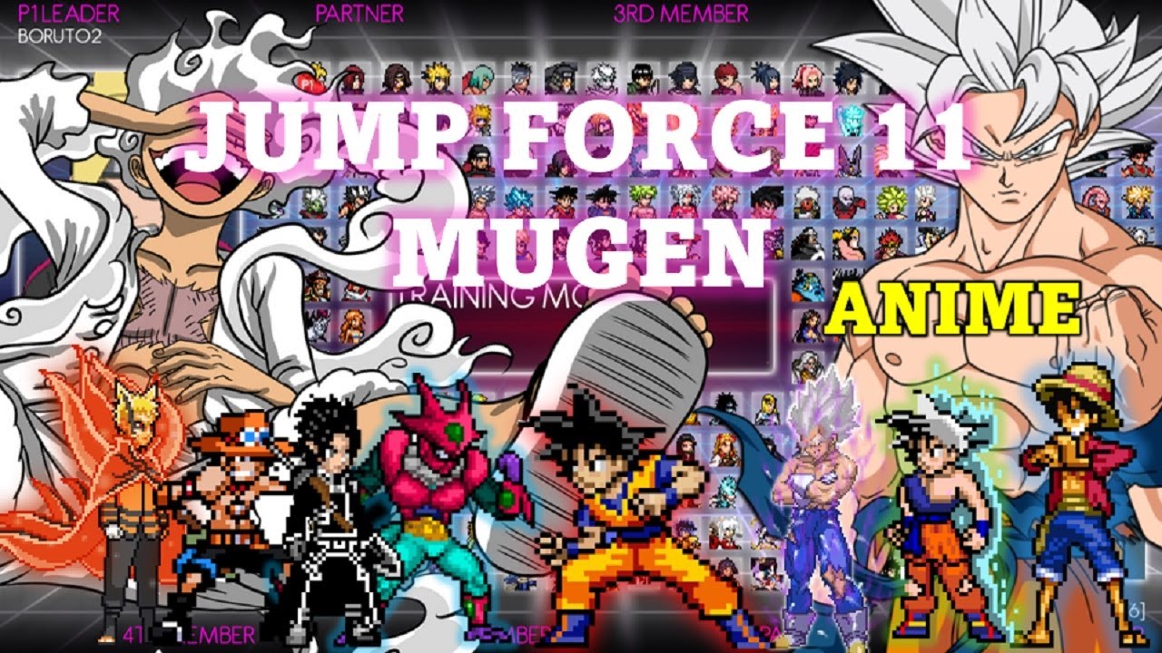 JUMP FORCE V11 MUGEN ALL CHARACTERS + Download Link 