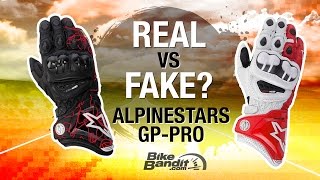 Alpinestars Motorcycle Glove Breakdown - Real vs. Fake | BikeBandit.com