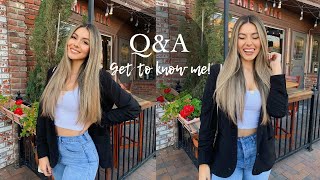 GET TO KNOW ME Q&amp;A | School, Travel, Fitness