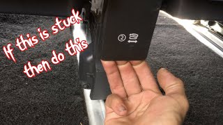 How to release stuck sliding rear seat-VW T5 Episode 2