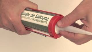 ¿Cómo preparar y usar un cartucho de Silicona Acética Transparente?