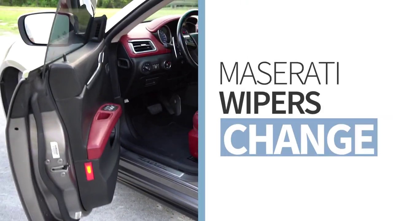 HOW TO CHANGE MASERATI GHIBLI WIPERS? YouTube