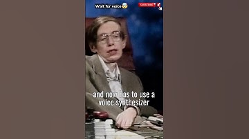 Stephen Hawking en zijn robotachtige stem.😳🤖 #stephenhawking #spaceeducation #spaceanduniverse