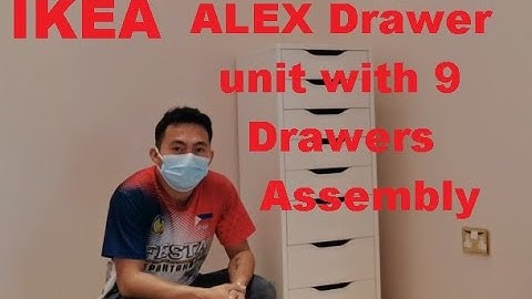 IKEA ALEX Drawer unit with 9 Drawers