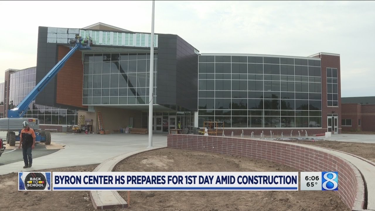 Byron Center HS students despite construction YouTube