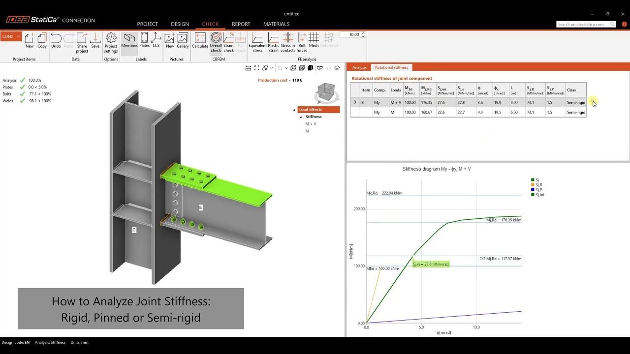 How to Analyze Joint Stiffness: Rigid, Pinned or Semi-rigid