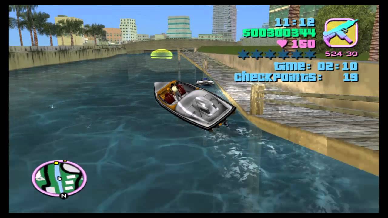 GTA Vice City® Stunt Boat Challenge YouTube
