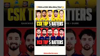 🔥RCB vs CSK😱| Who Wins This dream Battle?🏆❤️💛#rcb #csk #cricket #ipl2027