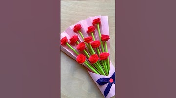 Paper Flower Bouquet For Mother’s Day | Mother’s Day Flowers | Mother’s Day Craft Ideas