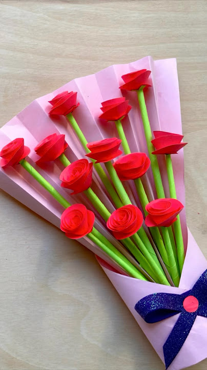Paper Flower Bouquet For Mother’s Day | Mother’s Day Flowers | Mother’s Day Craft Ideas