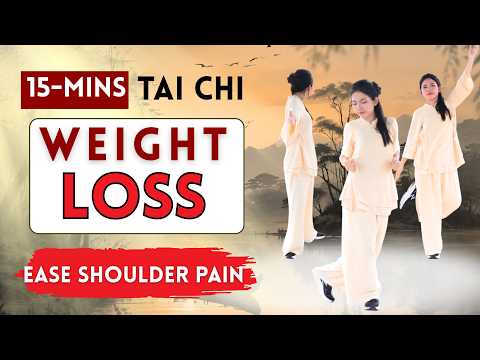 15 MINS Tai Chi Workout 🔥 BURN BELLY FAT & EASE SHOULDER PAIN | Senior 60+