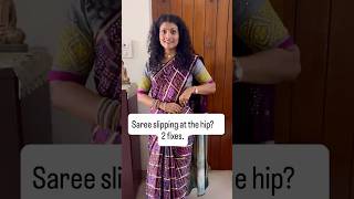 Saree Slipping at the Hip? Try These 2 Easy Hacks! ❤️✨