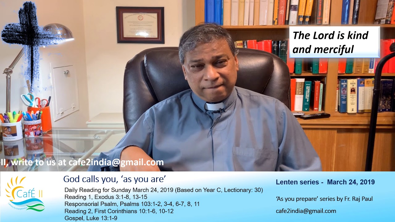 Fr Raj G Rasool God calls you, 'as you are' -
