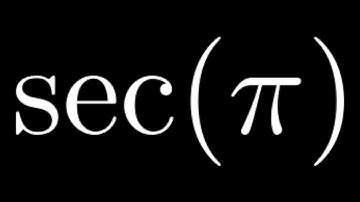 Compute sec(pi)