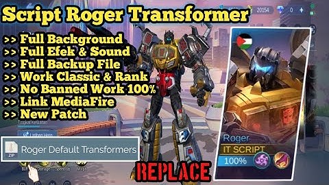 Script Roger Transformer - Grimlock No Password | Full Effect Voice | New Patch