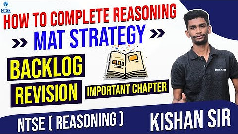 How to Complete Reasoning in 45 Days | MAT best strategy , backlog , Revision , Important Chapter