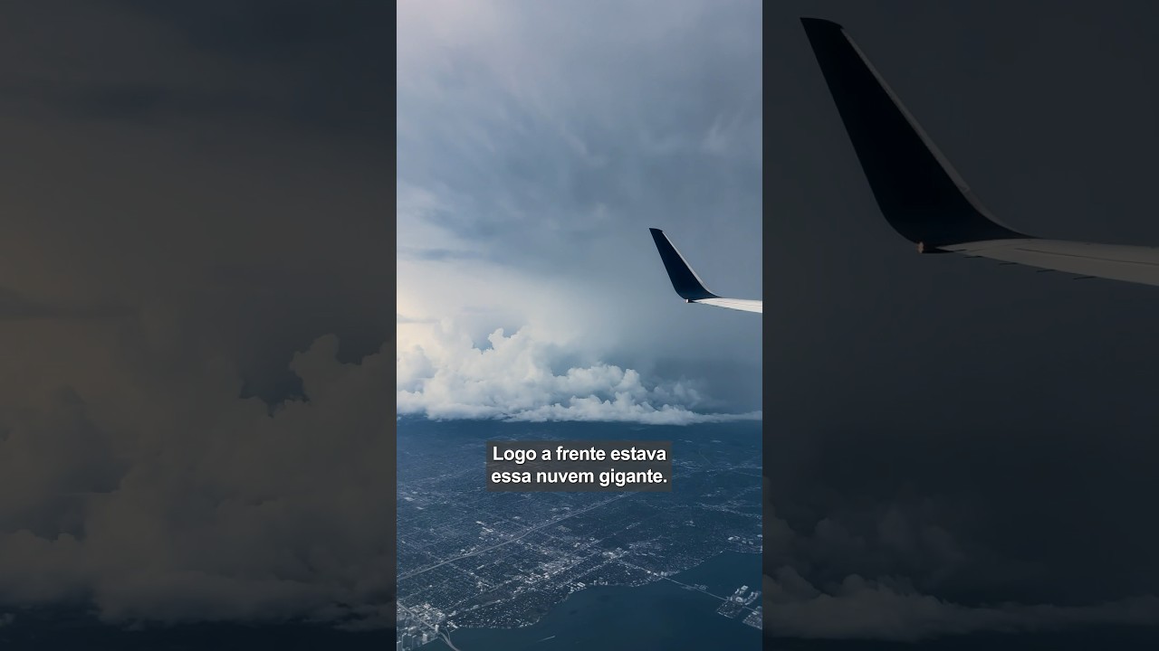 Será que aviões entram em nuvem de tempestade? 🤔