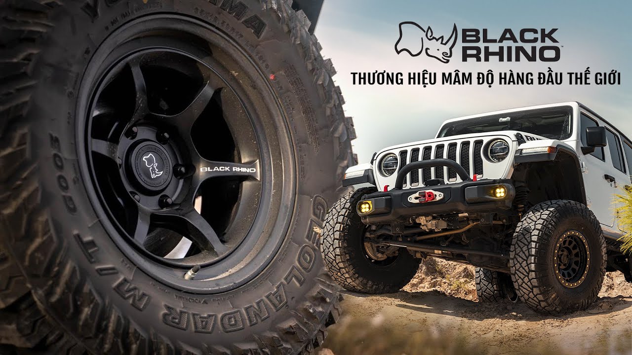 🎥 Tìm hiểu thương hiệu mâm Black Rhino danh tiếng từ Hoa Kỳ dành cho các dòng xe địa hình — Video review, click xem trên YouTube
