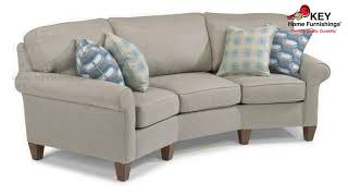 Flexsteel Westside Fabric Conversation Sofa 5979 323 | KEY Home
