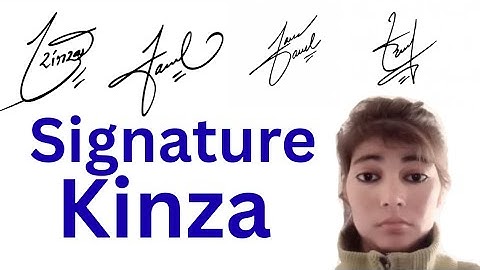 Kinza name signature style||name signature with arooj 
