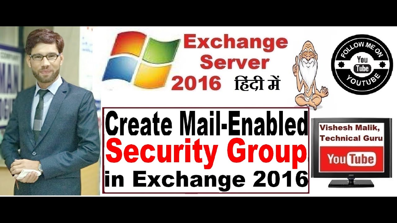 Create Mail Enabled Security Group In Exchange Server 2016 YouTube