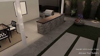 4308CK - New Pool and Spa Design Rendering