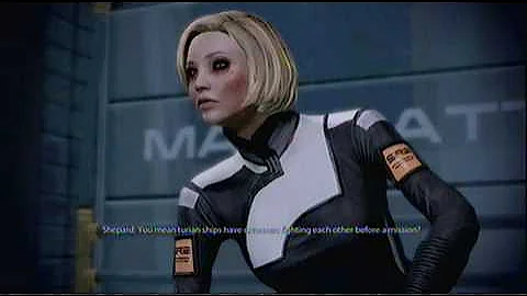Mass Effect 2: Shepard flirts with Garrus