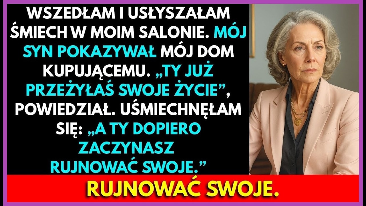 Mój Syn Ogłosił Mój Dom Jako Swój — Nie Wiedział, Że Też Potrafię Grać Ostro