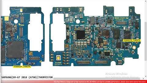 Samsung A7 2018 SM A750 THERMISTOR Mothar board harging Warning Hardware Solution