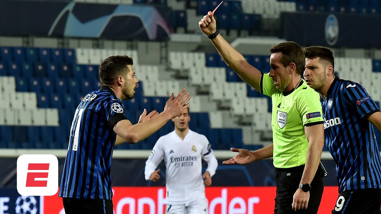 Ref 'used his instincts' on red-card call against Atalanta's Remo Freuler  vs. Real Madrid | ESPN FC - YouTube