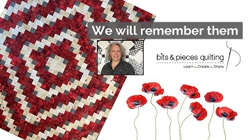 A Quilt for Remembrance Day - A Scrap Friendly Quilt Project