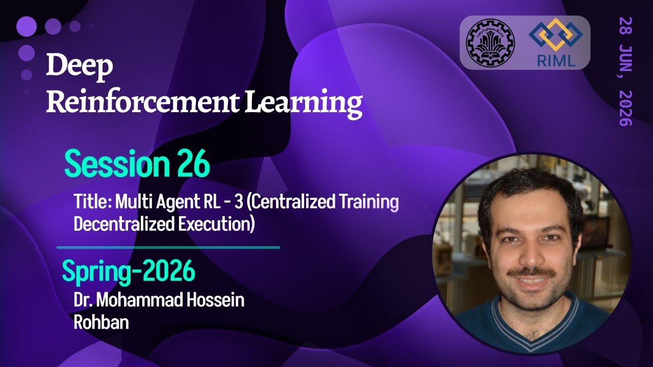 Reinforcement Learning 2026 - Session 26