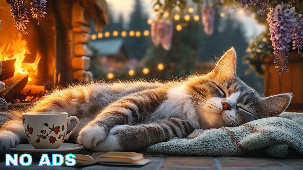 Relaxing Music For Cats 🌿 Cat Sleep Music - Slow Piano Environment Supporting Cat Comfort