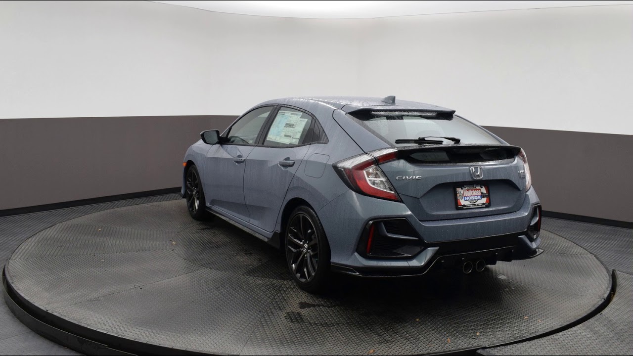 2020 Gray Honda Civic 4D Hatchback #4456 - YouTube