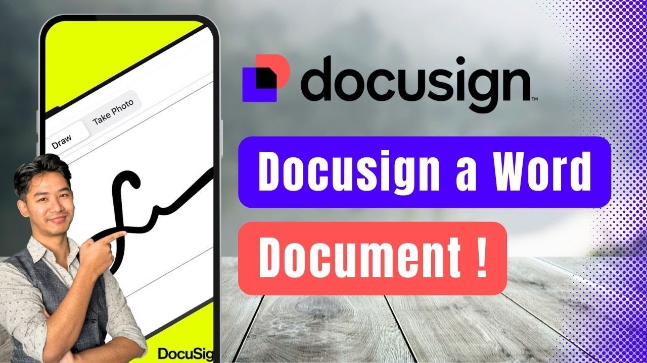 How to DocuSign a Word Document ! - YouTube