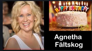 Happy Birthday Agnetha Faltskog ! 4-5-23 !!!