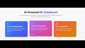 ML Models for Student Well-being Prediction