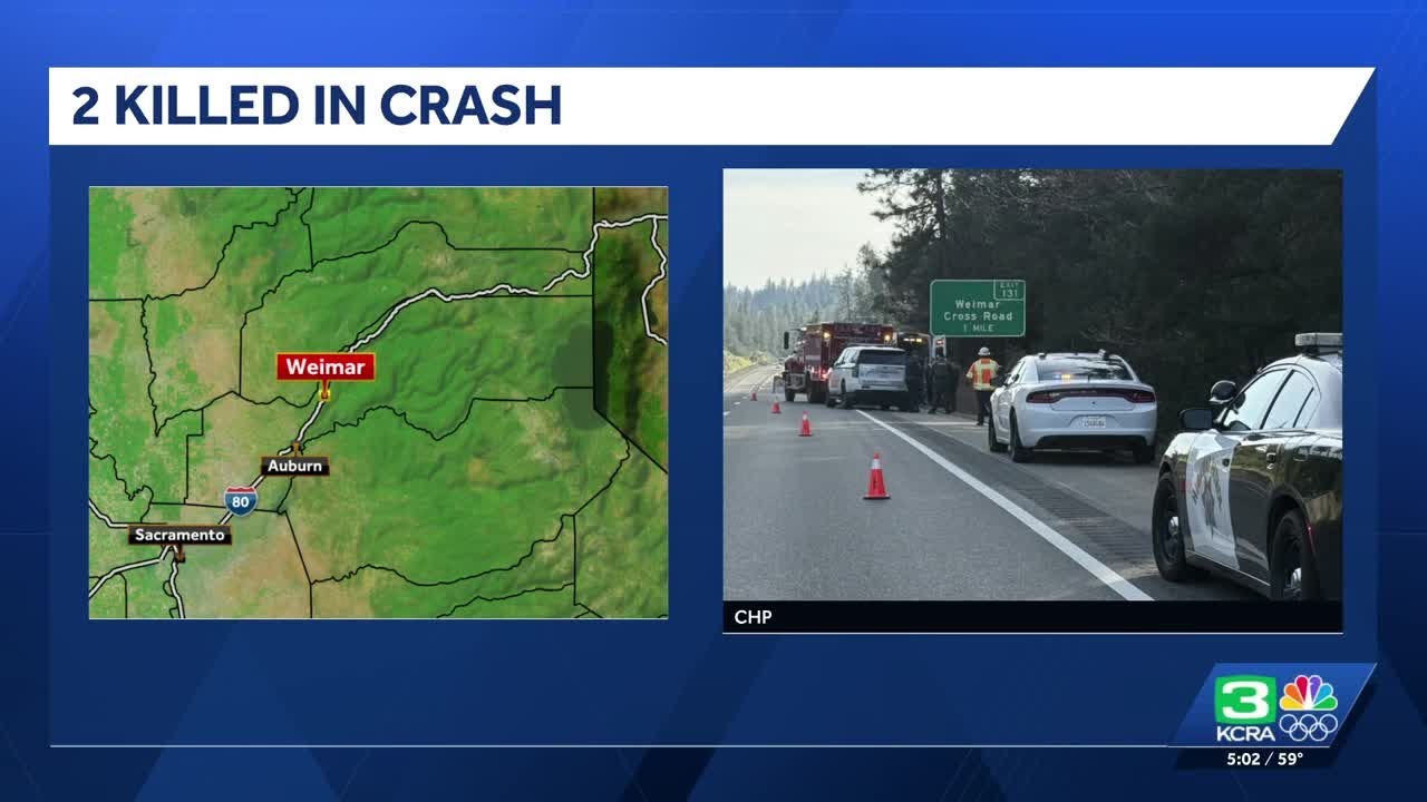 Man, woman dead in crash along I-80 in Placer County, CHP says - YouTube