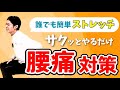 【腰痛対策】サクッとやるだけ誰でも簡単ストレッチ!