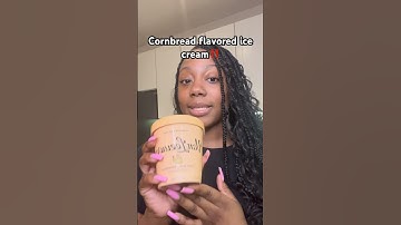Trying cornbread ice cream #icecream #foodie #tastetest